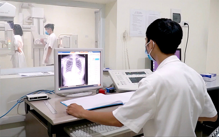 Khám, tầm soát bệnh ung thư vú tại Bệnh viện đa khoa T.Ư Thái Nguyên.