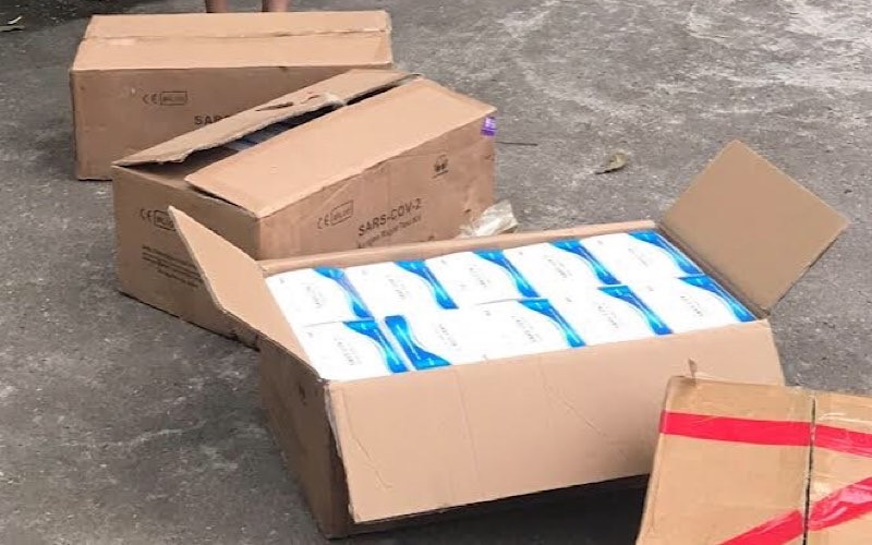 Số kit test Covid-19 nhập lậu bị cơ quan Công an thu giữ