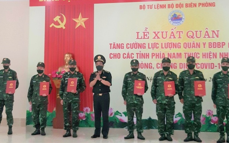 Quân y Biên phòng xuất quân đợt 2 tham gia chống dịch tại các tỉnh, thành phố phía nam.