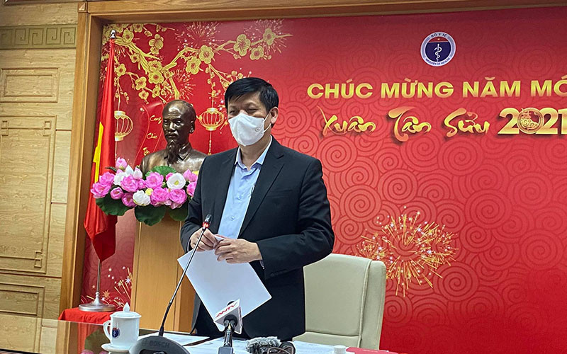 Bộ trưởng Y tế Nguyễn Thanh Long phát biểu tại cuộc họp.