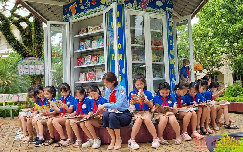 Tỉnh Đoàn, Hội đồng Đội tỉnh Cao Bằng xây dựng Không gian đọc sách, tương tác và sinh hoạt Đội tại Trường Tiểu học Hợp Giang, thành phố Cao Bằng.