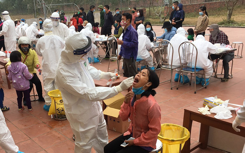 Việc lấy mẫu xét nghiệm diện rộng đang được đẩy mạnh ở Hải Dương.