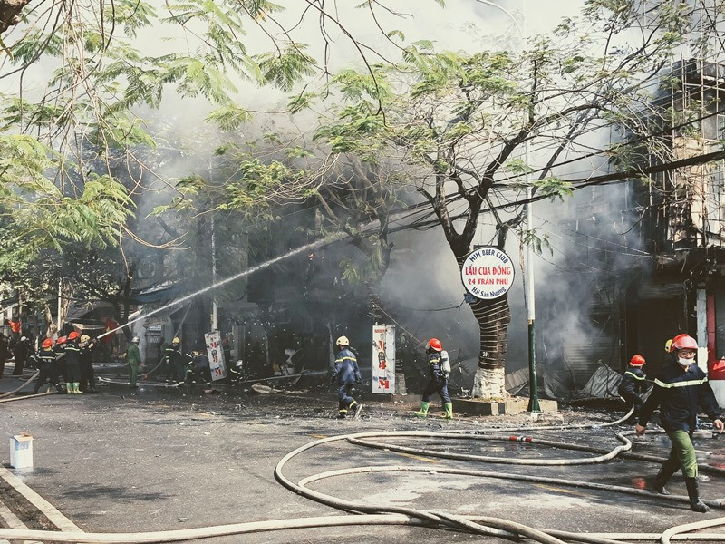 Hiện trường vụ cháy.