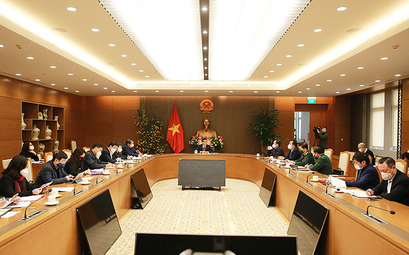 Toàn cảnh cuộc họp. (Ảnh: VGP) 