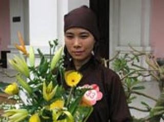 Ni cô Thích Ðàm Ngọc. Ảnh: HỒNG HẢI