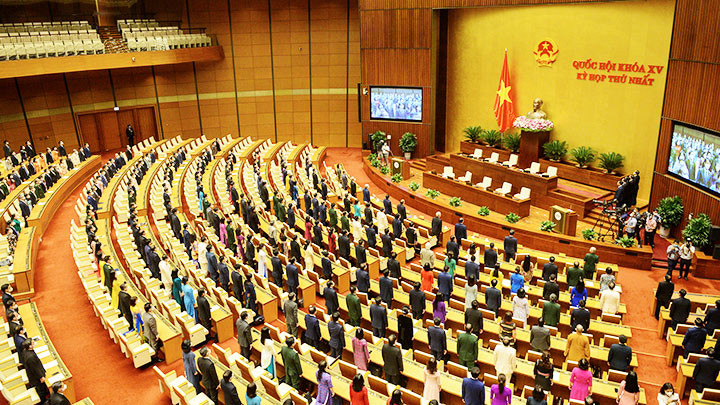 Các đại biểu Quốc hội tại phiên bế mạc kỳ họp. Ảnh: quochoi.vn