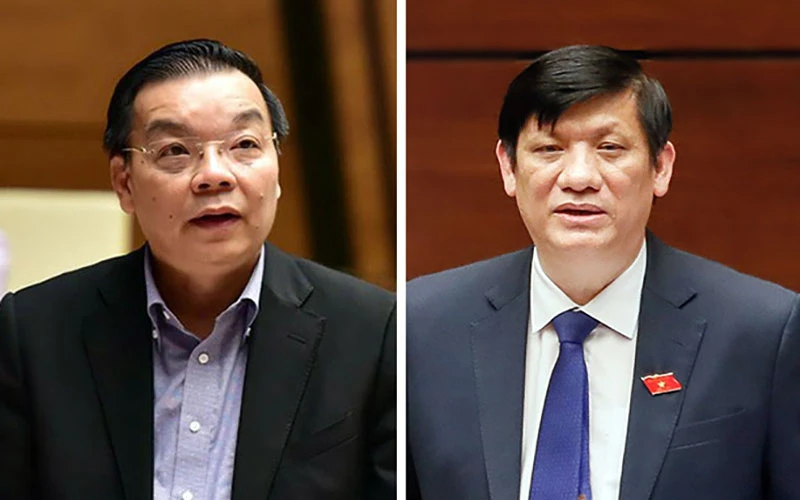 Hai bị can Chu Ngọc Anh và Nguyễn Thanh Long.