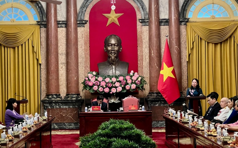Quang cảnh buổi tiếp.