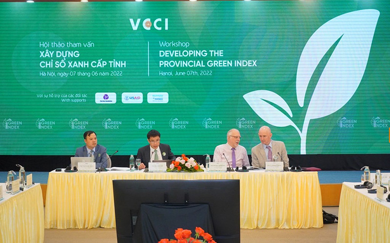 Toàn cảnh Hội thảo tham vấn xây dựng chỉ số xanh cấp tỉnh.