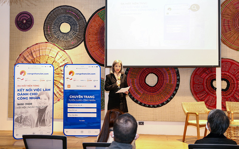 Lễ ra mắt nền tảng congnhanviet.com. (Ảnh: CARE Việt Nam)
