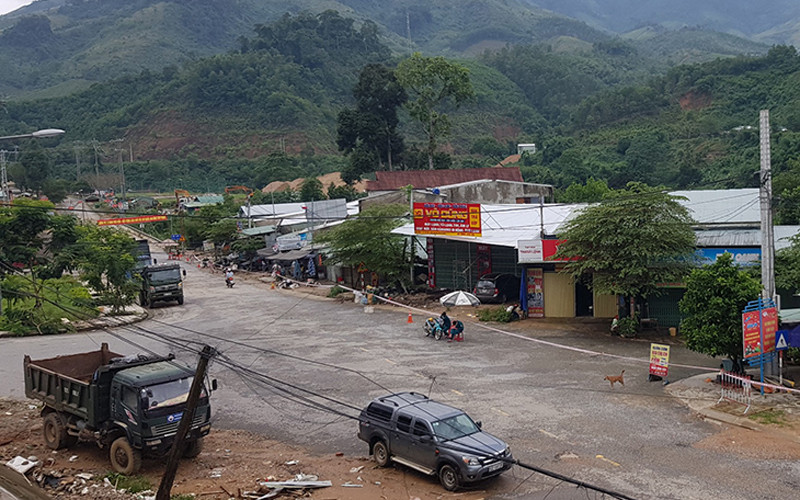 Phong tỏa một số khu dân cư tại xã Trà Mai.