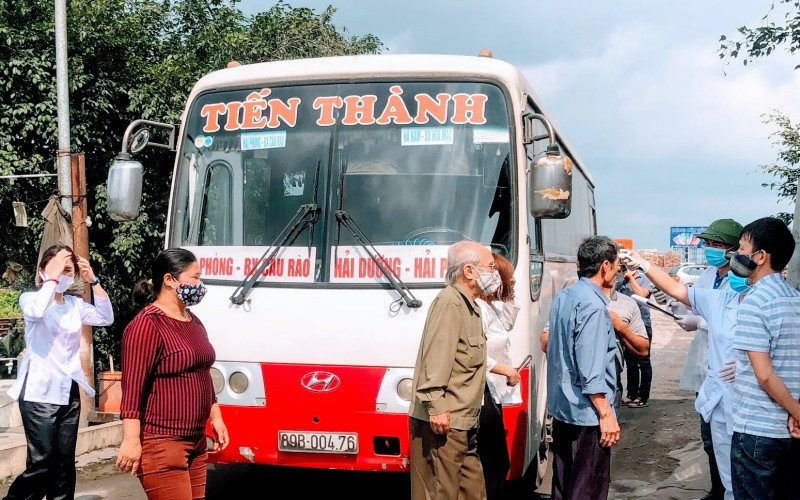 Xe khách Hải Phòng - Hải Dương hoạt động trở lại.
