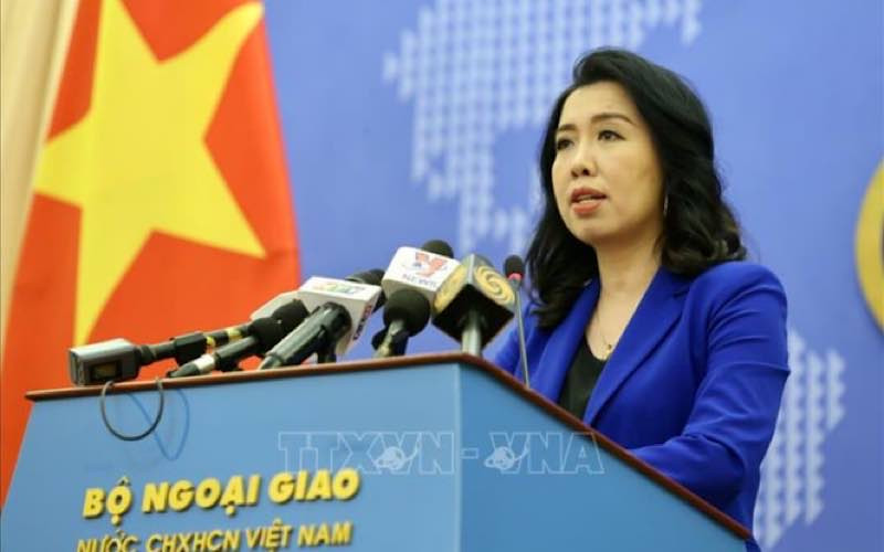 Người Phát ngôn Bộ Ngoại giao Lê Thị Thu Hằng. (Ảnh: TTXVN)