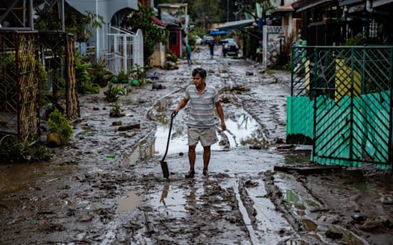 Siêu bão Goni tàn phá Phi-li-pin.Ảnh: GETTY IMAGES