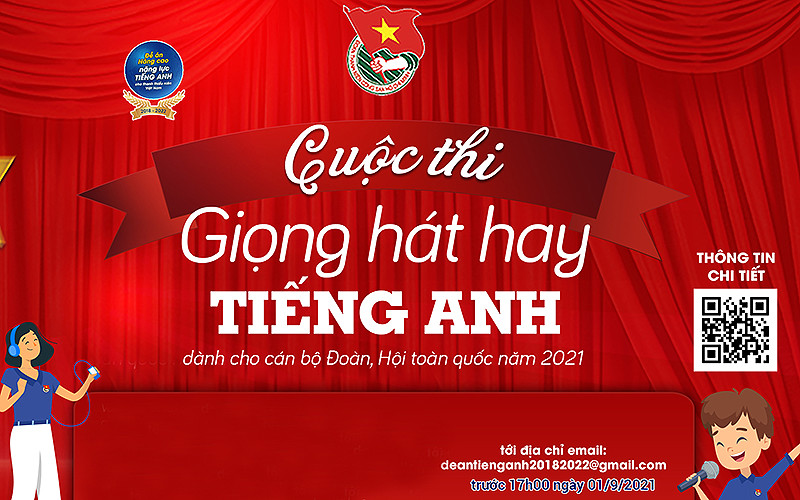 Cuộc thi “Giọng hát hay tiếng Anh dành cho cán bộ Đoàn, Hội toàn quốc” năm 2021.