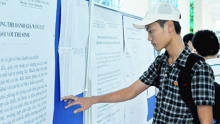 Các trường thi riêng, thi bổ sung, thi đánh giá năng lực bảo đảm yêu cầu gọn nhẹ. Ảnh: HẢI NAM