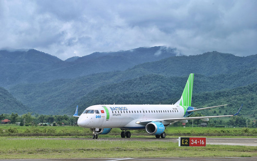 Máy bay hãng Bamboo Airways. (Ảnh: Hãng hàng không Bamboo Airways cung cấp)