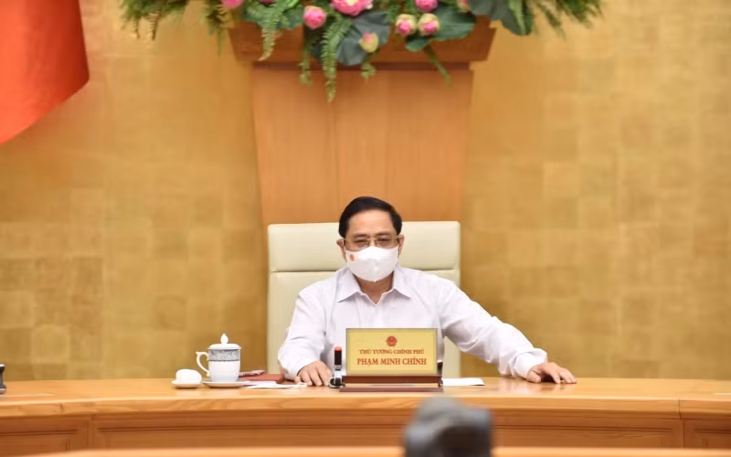 Thủ tướng Phạm Minh Chính chủ trì cuộc họp.