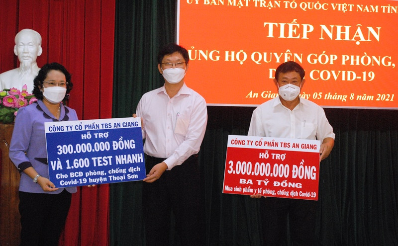 TBS ủng hộ An Giang hơn 3,3 tỷ đồng phòng, chống dịch Covid-19