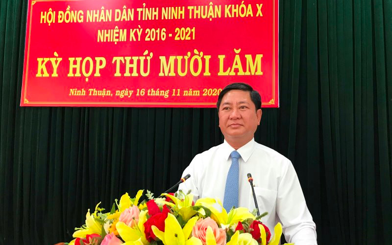 Đồng chí Trần Quốc Nam được bầu giữ chức Chủ tịch UBND tỉnh Ninh Thuận, nhiệm kỳ 2016-2021.
