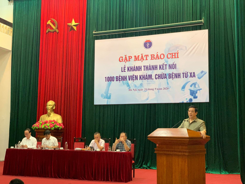 PGS, TS Lương Ngọc Khuê, Cục trưởng Cục Quản lý Khám, chữa bệnh cung cấp thông tin cho báo chí.