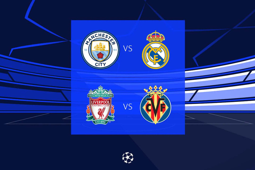 Man City đối đầu Real Madrid ở bán kết. (Ảnh: UEFA)