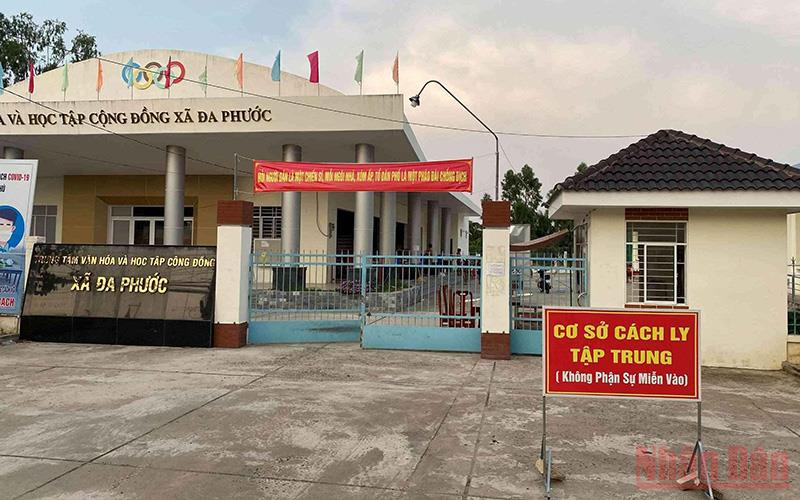 Khu cách ly y tế tại huyện An Phú.