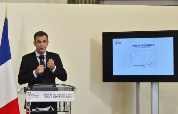 Bộ trưởng Y tế Pháp Oliver Véran. (Ảnh: 20minutes)