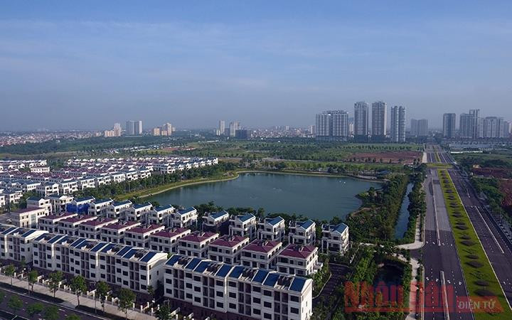 Khu đô thị mới Tây Hồ Tây, Hà Nội. Ảnh: NDĐT