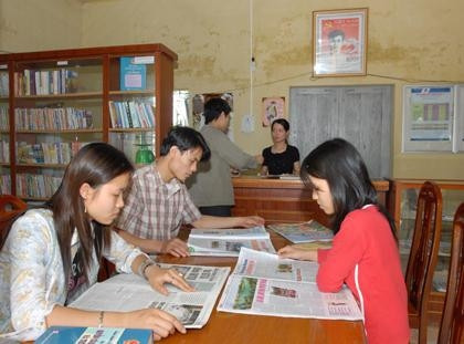 Tại điểm Bưu điện văn hóa xã thôn Kim Thao, xã Lâm Thao, huyện Lương Tài (Bắc Ninh).