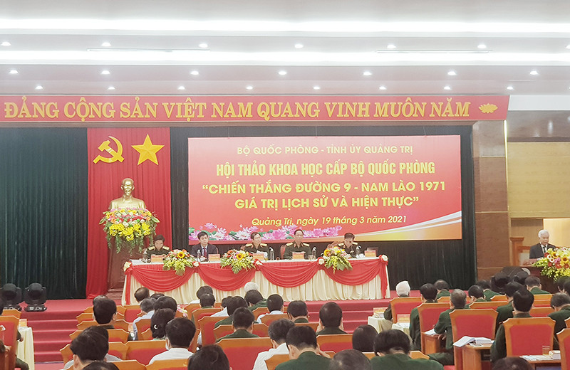 Hội thảo "Chiến thắng Đường 9 - Nam Lào 1971: Giá trị lịch sử và hiện thực" được tổ chức tại Quảng Trị ngày 19-3.