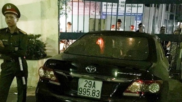 Chiếc xe gây tai nạn nghiêm trọng chiều tối 8-5.