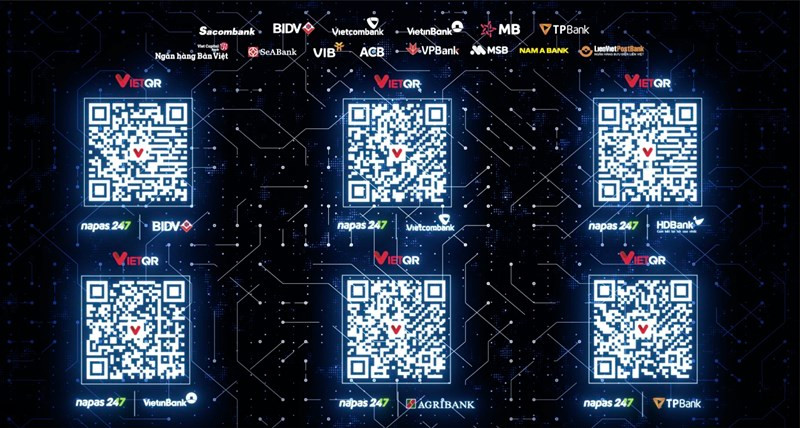 Sáu mã VietQR chuyển Quỹ vaccine phòng Covid-19.