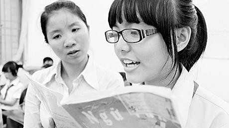 Một tiết học Ngữ văn.