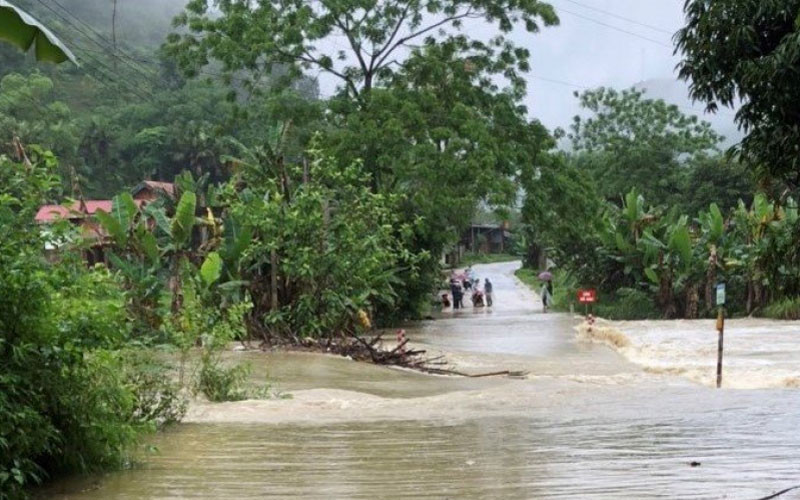 Nguy cơ cao đến rất cao xảy ra lũ quét, sạt lở đất tại các tỉnh vùng núi Bắc Bộ và ngập úng vùng trũng, thấp. (Ảnh minh họa)