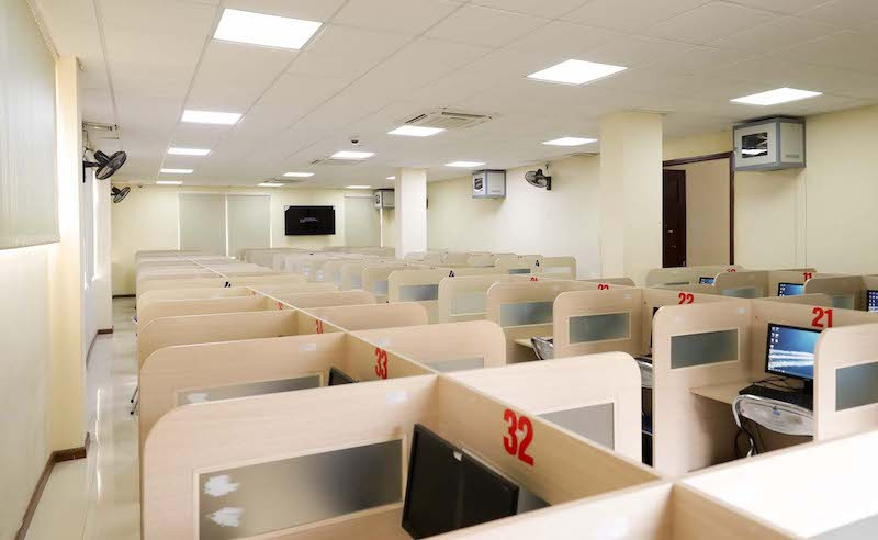 Phòng thi Đánh giá năng lực của ĐHQGHN