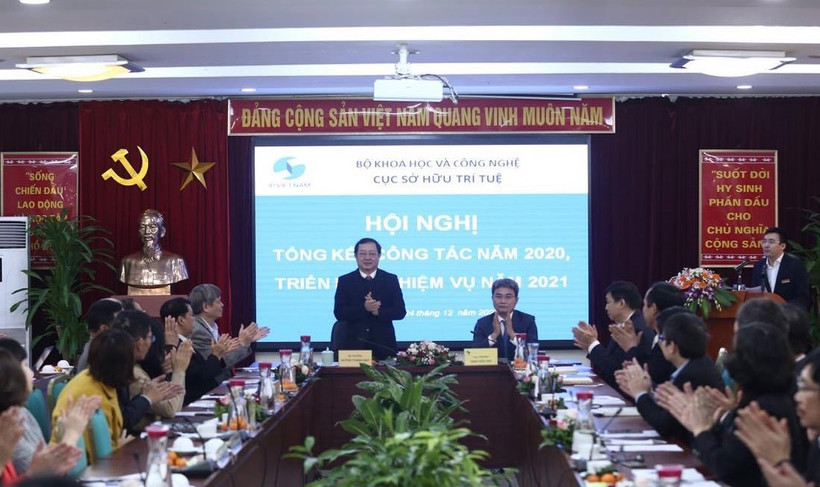Hội nghị tổng kết công tác năm 2020, triển khai nhiệm vụ năm 2021 của Cục Sở hữu trí tuệ, Bộ Khoa học và Công nghệ.