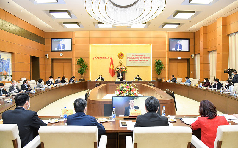 Phó Chủ tịch Quốc hội Nguyễn Đức Hải chủ trì buổi làm việc với Bộ Xây dựng chiều nay.