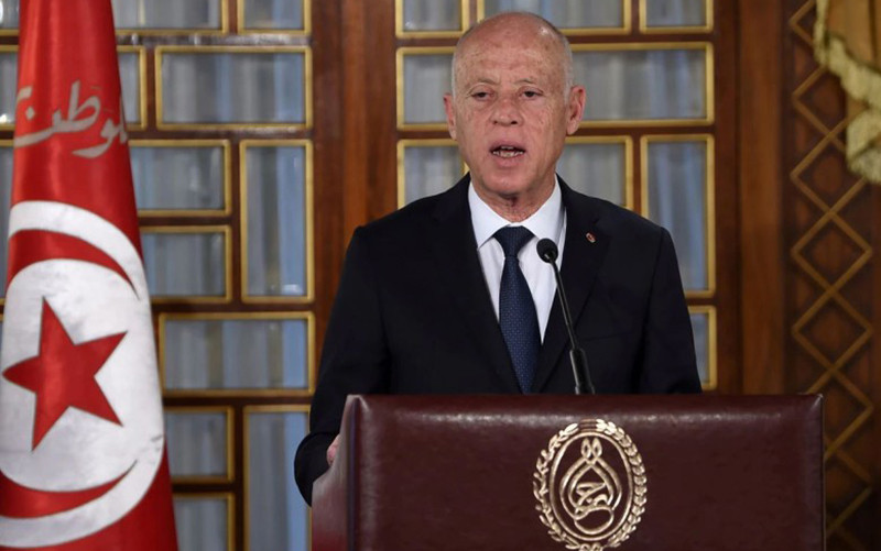 Tổng thống Tunisia Kais Saied. (Ảnh: Reuters)
