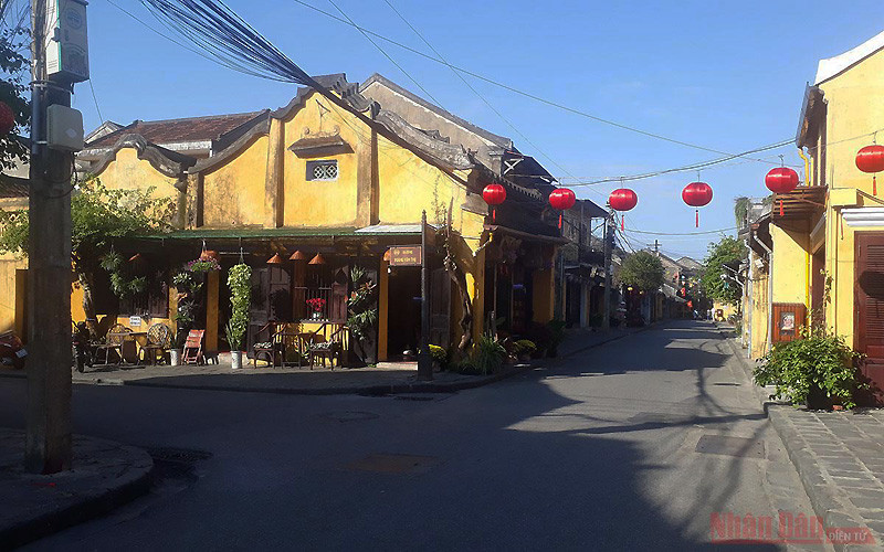 Hội An vắng khách du lịch mùa cao điểm Tết 2021 (Ảnh: NDĐT)