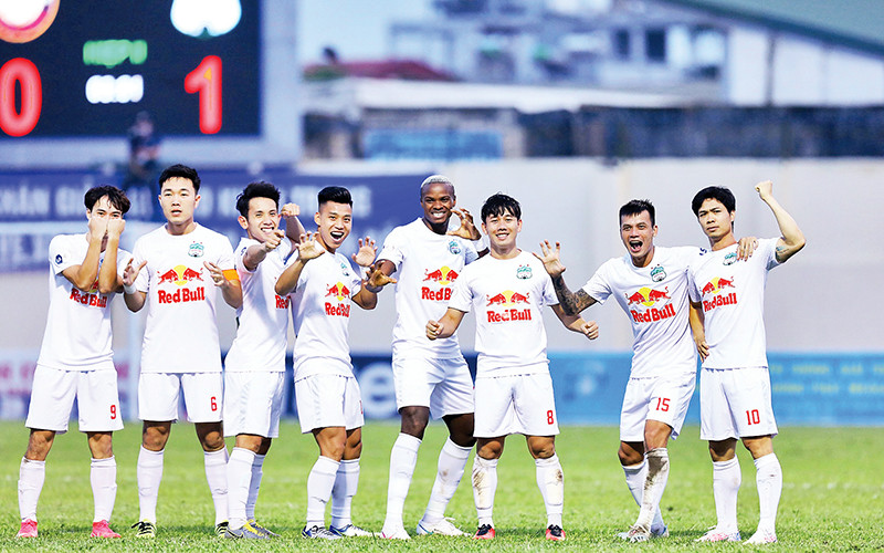 HAGL xuất sắc dẫn đầu V.League sau 12 vòng đấu. Ảnh | Bảo Long - Độc Lập