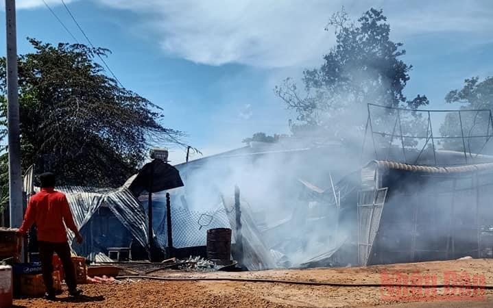 Hiện trường vụ cháy.