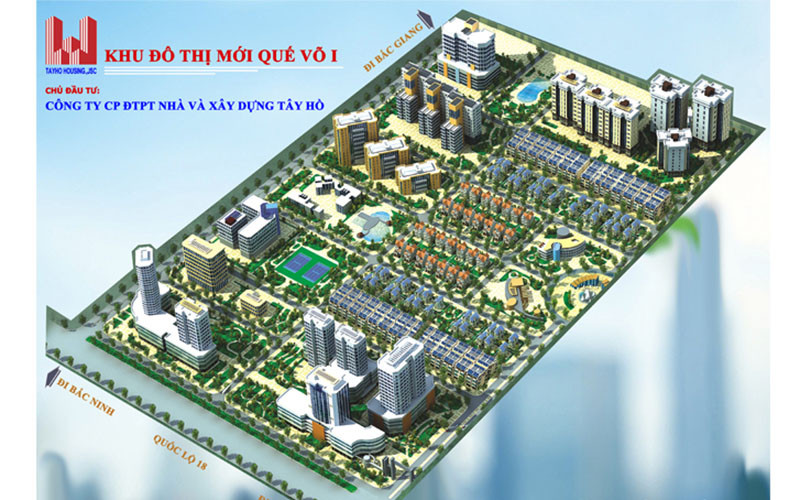 Phối cảnh Khu đô thị mới Quế Võ I. (Ảnh: Đơn vị cung cấp)