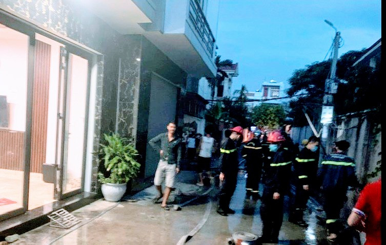 Hiện trường vụ cháy.