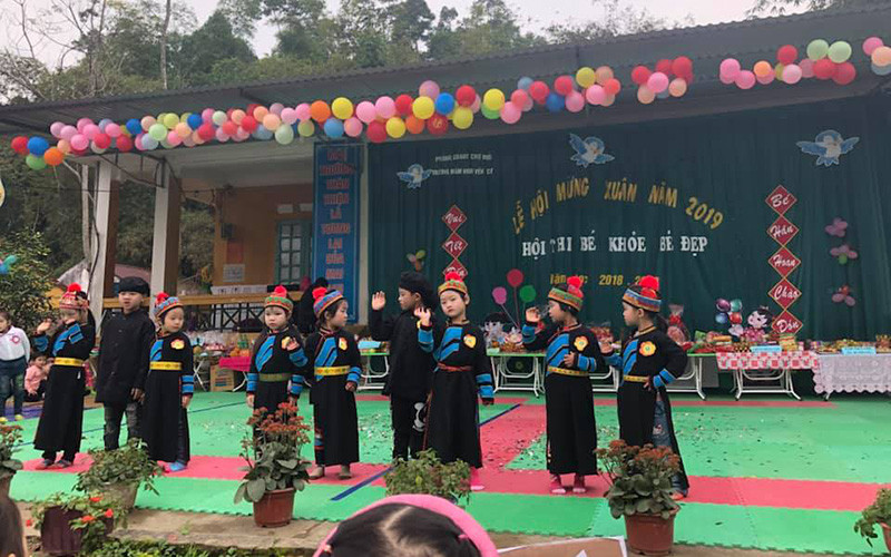 Hội thi bé khỏe, bé đẹp của Trường mầm non Yên Cư 2019. Ảnh http://mnyencucm.backan.edu.vn