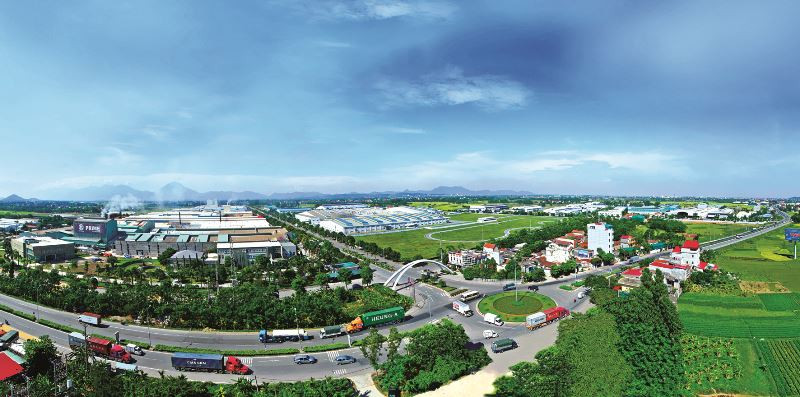 Một góc Khu công nghiệp Bình Xuyên, Vĩnh Phúc.