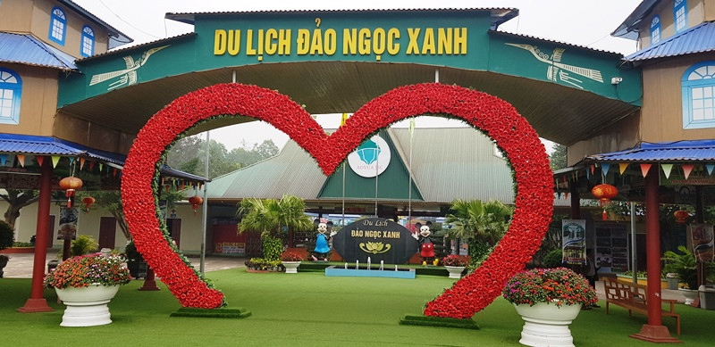Khu du lịch Đảo Ngọc Xanh, nơi xảy ra vụ tai nạn đáng tiếc.