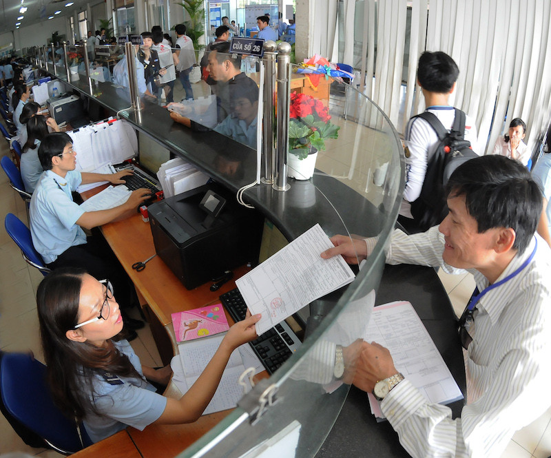 Doanh nghiệp ở TP Hồ Chí Minh làm thủ tục xuất khẩu hàng hóa tại Cảng Cát Lái