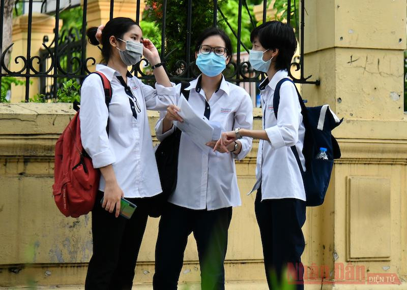 Thí sinh Kỳ thi tốt nghiệp trung học phổ thông 2021. Ảnh: THUỶ NGUYÊN