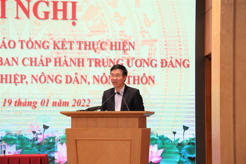 Đồng chí Võ Văn Thưởng phát biểu chỉ đạo Hội nghị.